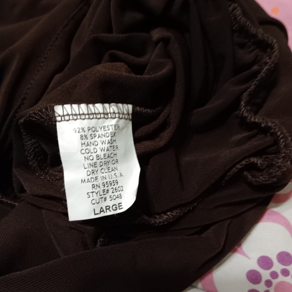 🎠 Carina mini dress women's brown L - Picture 4 of 8